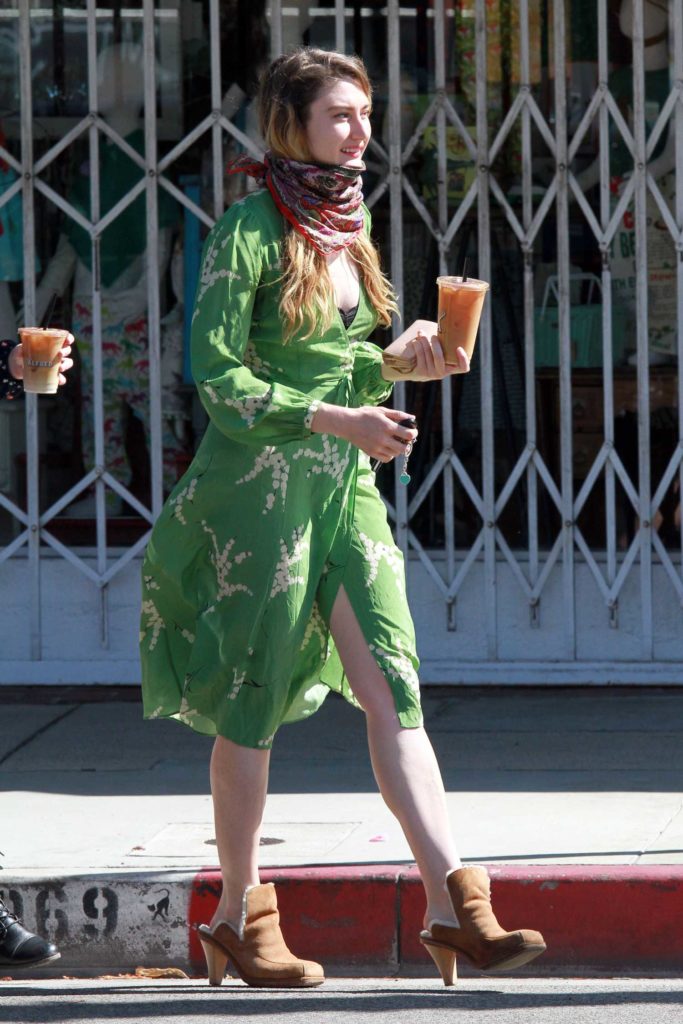 Emma Fuhrmann in a Green Dress