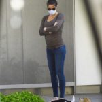 Hilary Rhoda in a Protective Mask Was Seen Out in New York