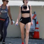 Jayde Nicole in a Black Sports Bra Was Seen Out with a Female Friend in Hollywood