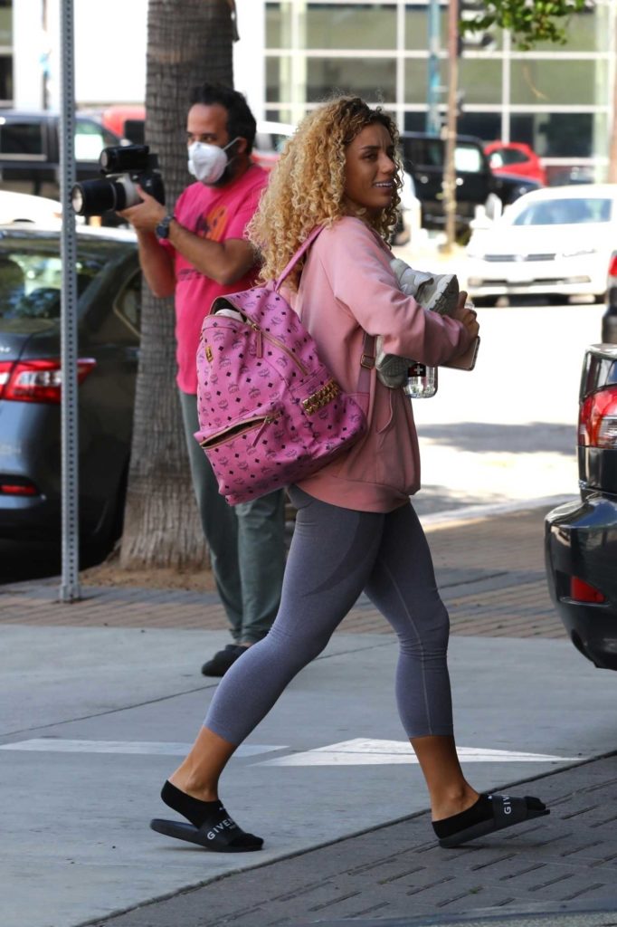 Jena Frumes in a Pink Hoody