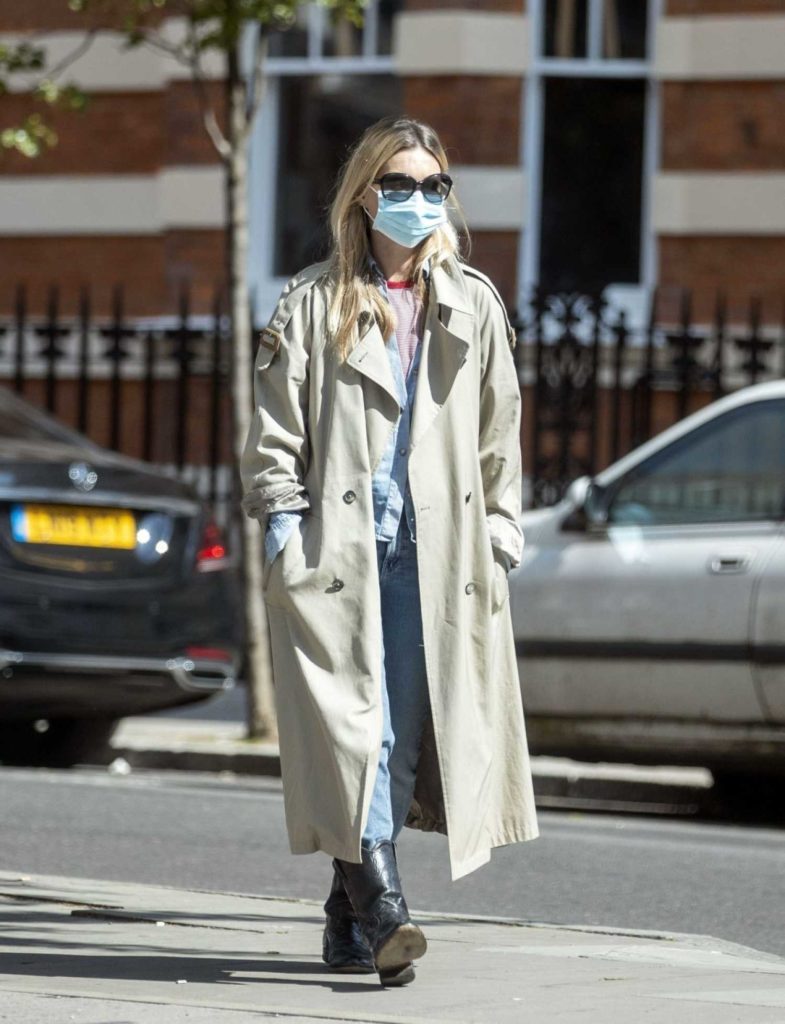Kate Moss in a Protective Mask