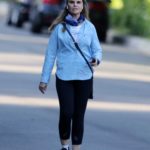 Maria Shriver in a Blue Shirt Was Seen Out in Pacific Palisades