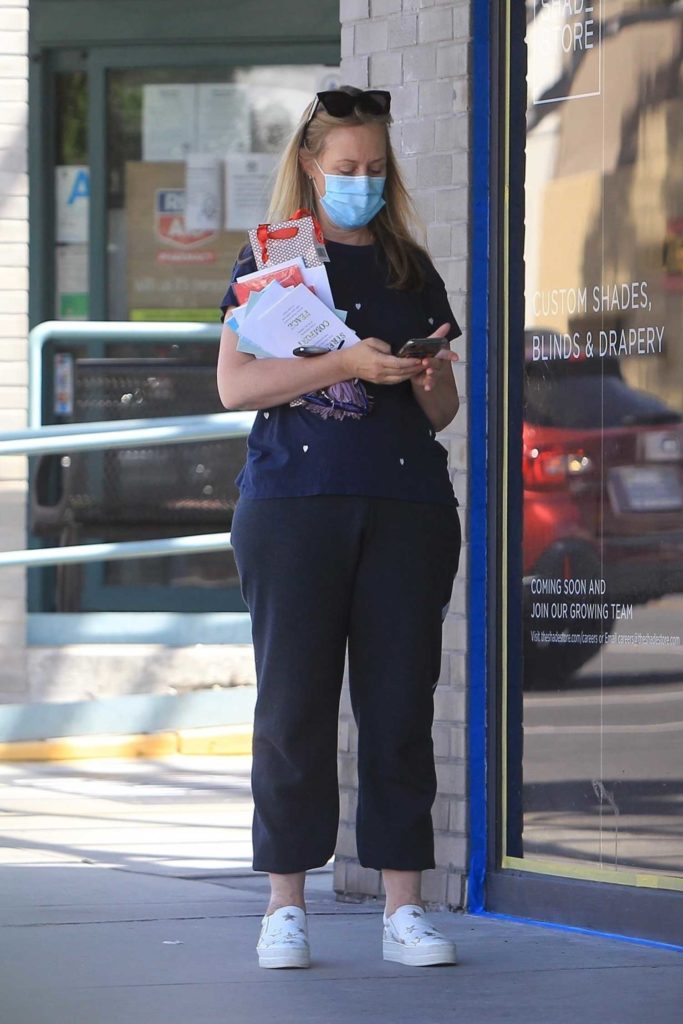 Marin Ireland in a Protective Mask