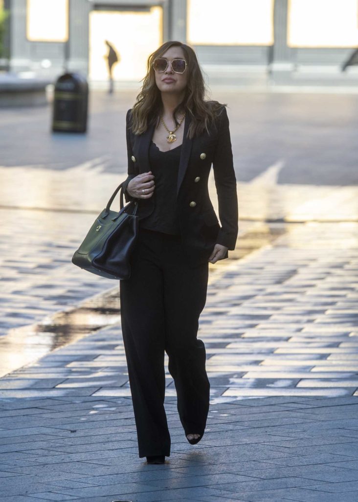 Myleene Klass in a Black Suit