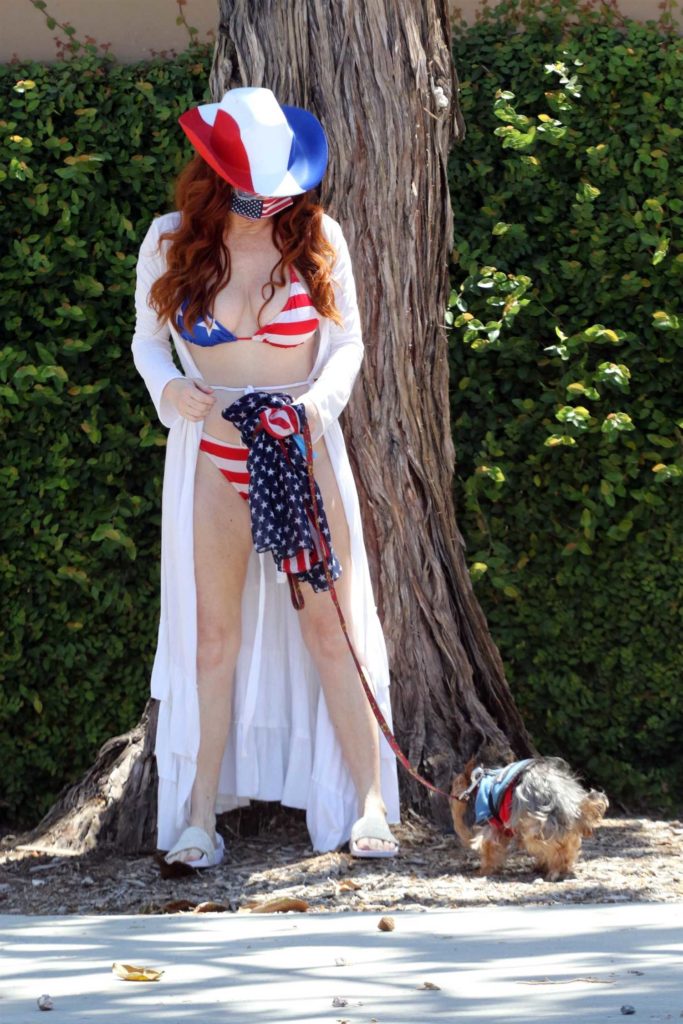 Phoebe Price in a Patriotic Bikini