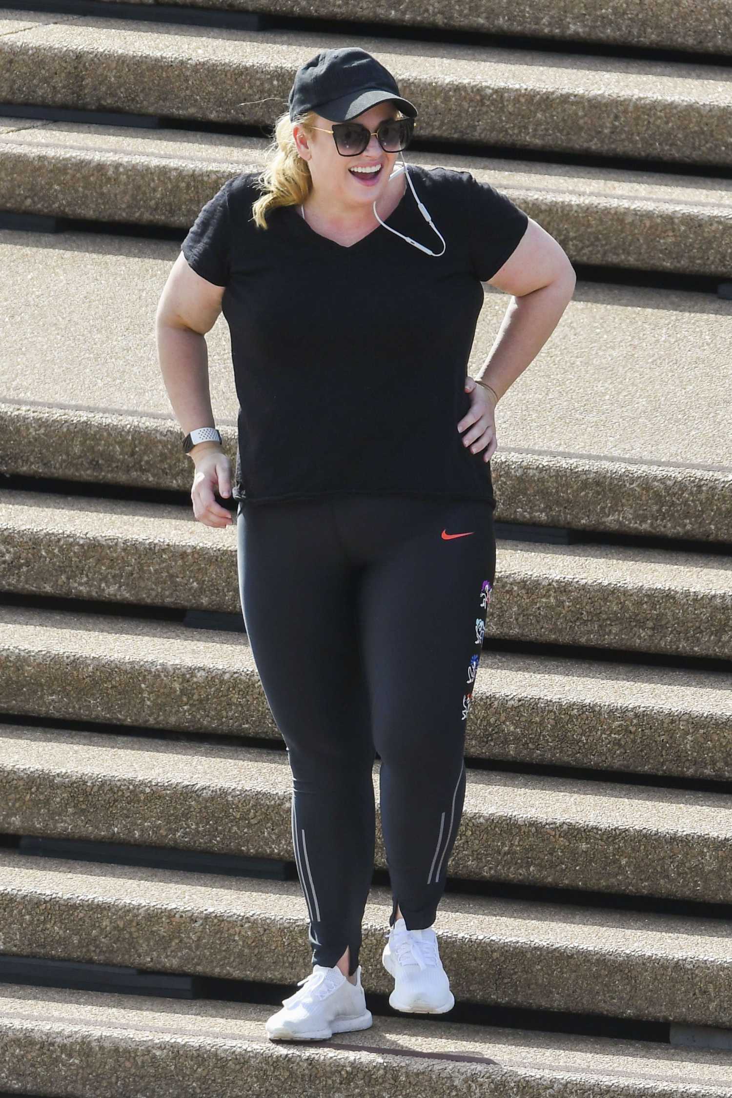 Rebel Wilson in a Black Cap Enjoys a Personal Training Session in ...