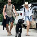 Robin Wright in a Striped Shirt Was Seen Out with Her Husband Clement Giraudet in Malibu