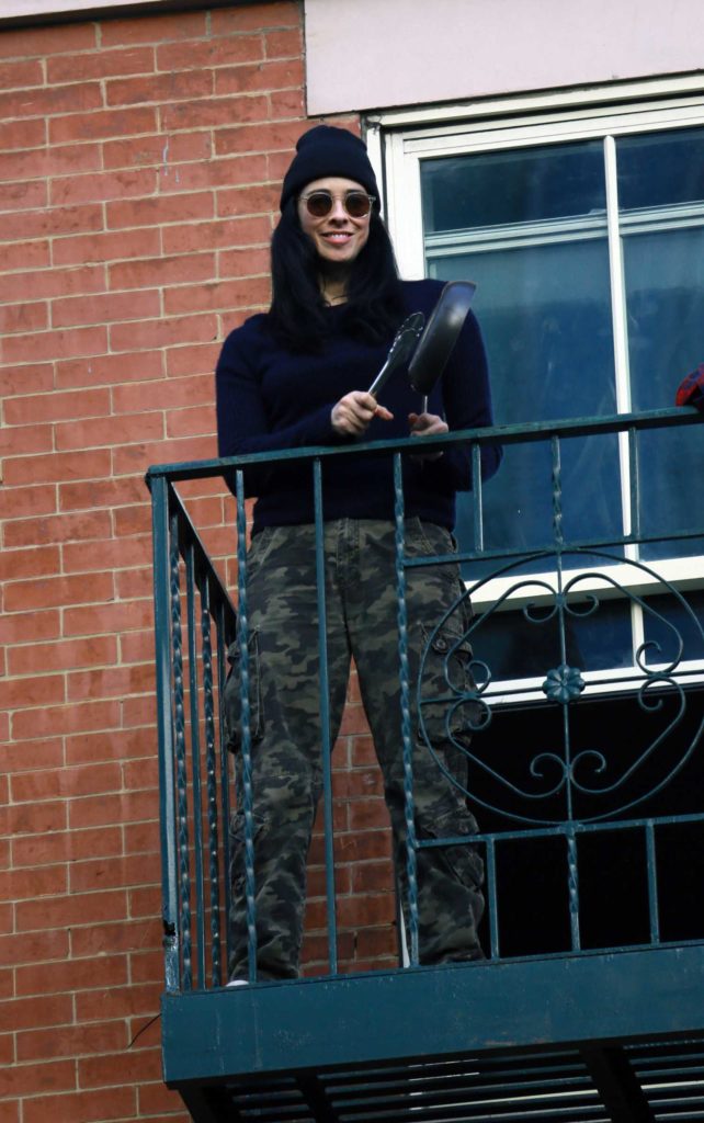 Sarah Silverman in a Camo Pants