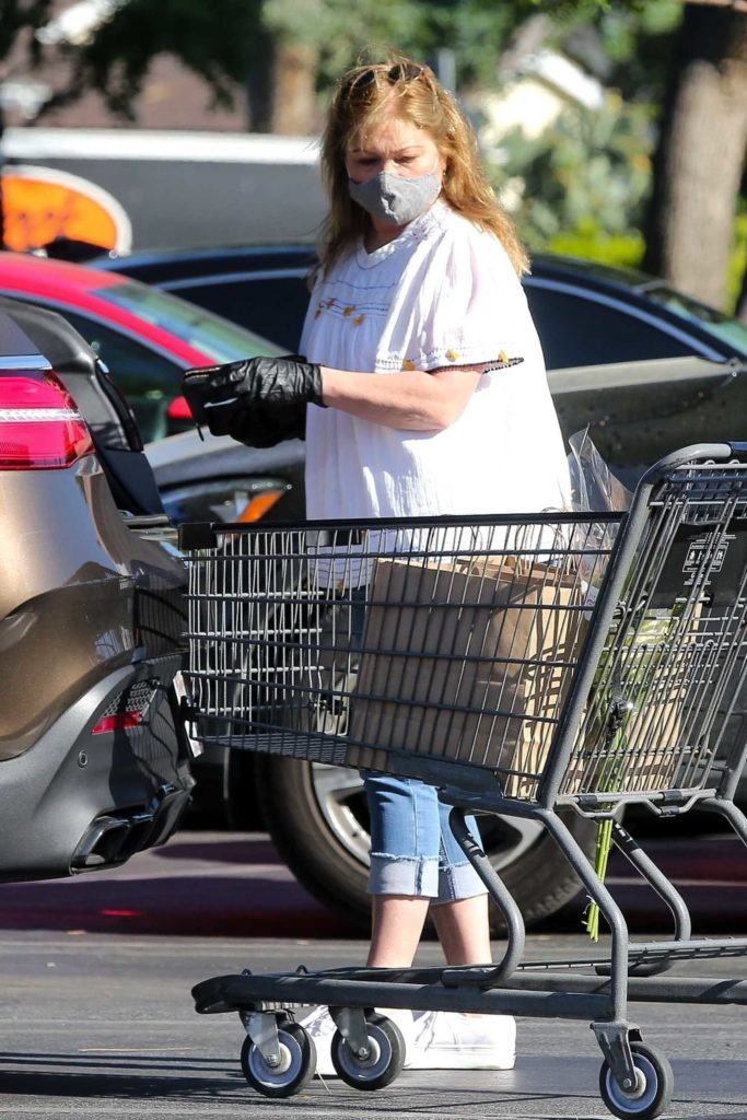 Valerie Bertinelli in a Protective Mask