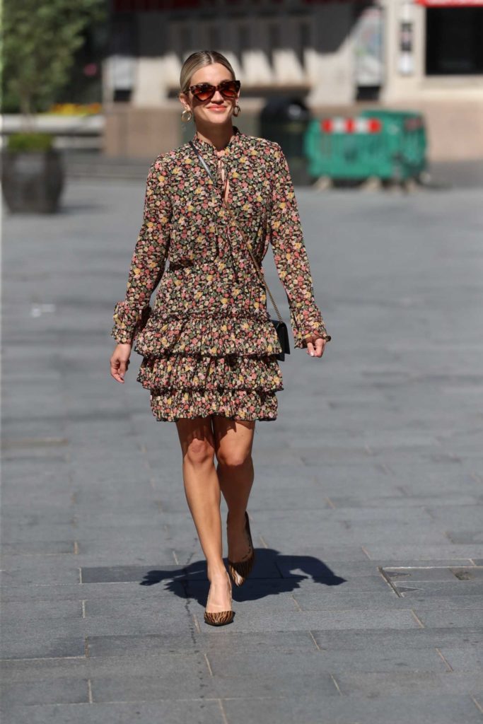 Ashley Roberts in a Layered Mini Dress