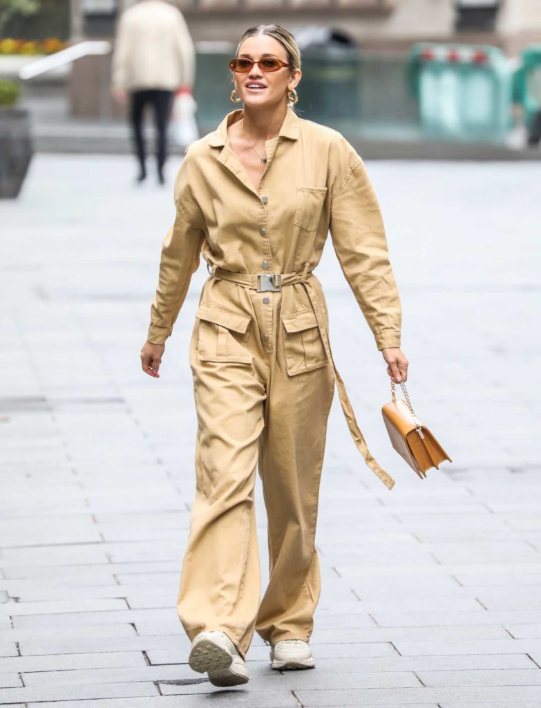 Ashley Roberts in a Yellow Coverall