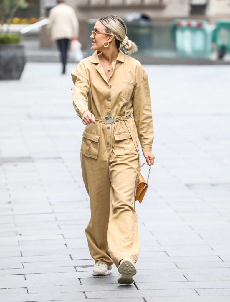 Ashley Roberts in a Yellow Coverall