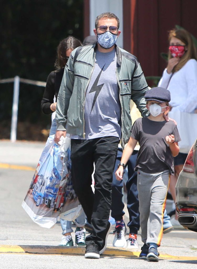Ben Affleck in a Protective Mask