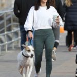 Brittany Hockley in a Green Leggings Was Seen Out in Sydney