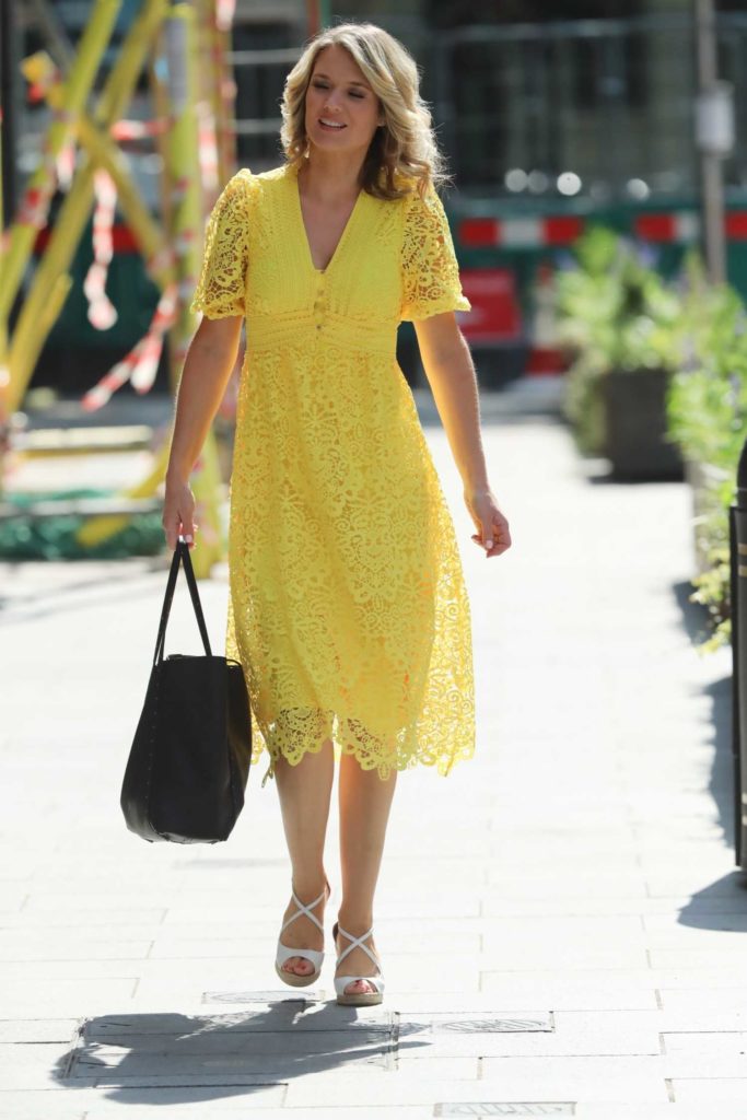 Charlotte Hawkins in a Yellow Dress