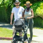Jodie Turner-Smith in a Straw Hat Was Seen Out with Joshua Jackson in Los Angeles