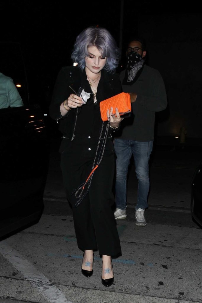 Kelly Osbourne in a Protective Mask