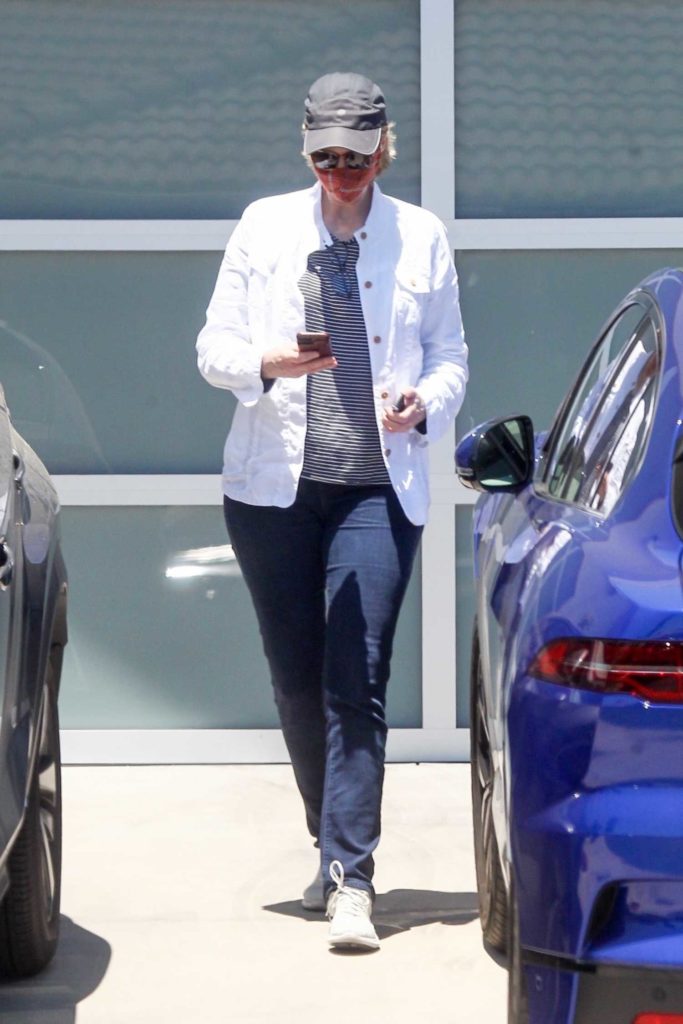 Jane Lynch in a White Jacket