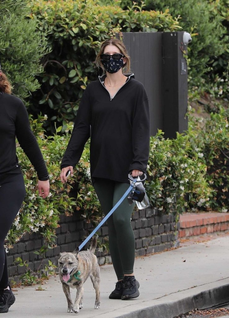 Katherine Schwarzenegger in a Face Mask