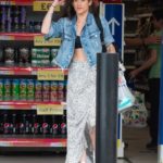 Katie Waissel in a Black Sports Bra Was Seen Out in North London