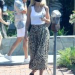 Monet Mazur in an Animal Print Skirt Was Seen Out in West Hollywood