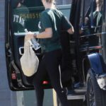 Rosie Huntington-Whiteley in a Black Leggings Heads to a Gym in Los Angeles 07/27/2020
