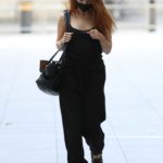 Stacey Dooley in a Black Protective Mask Arrives at the BBC Studios in London