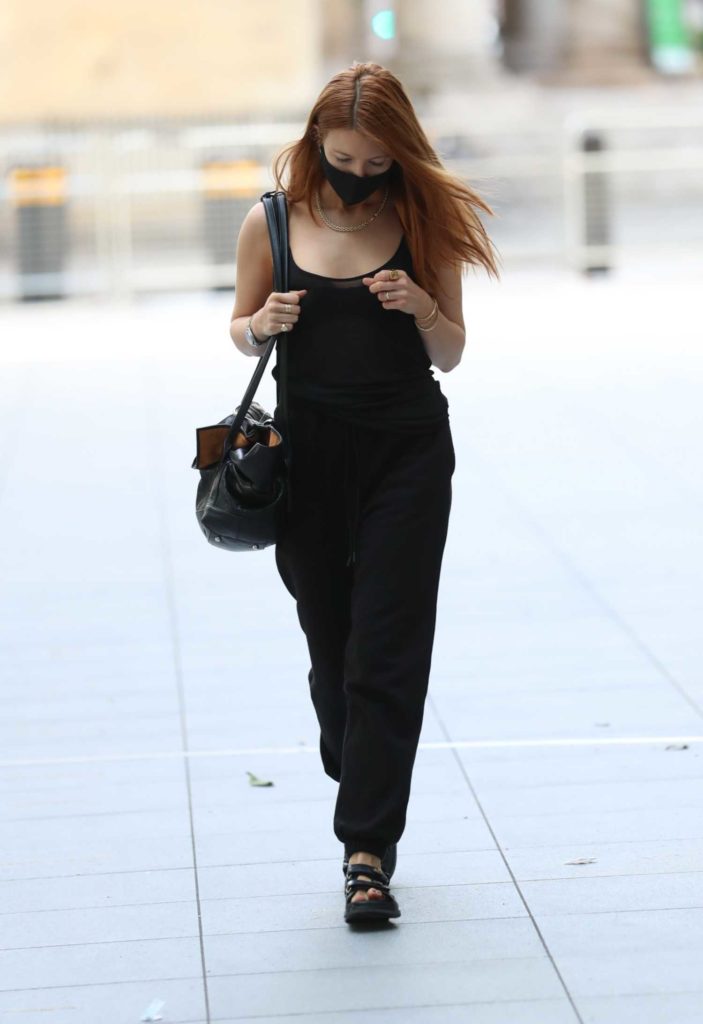Stacey Dooley in a Black Protective Mask