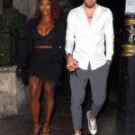 Alexandra Burke in a Black Outfit Arrives at Sexy Fish Restaurant in London