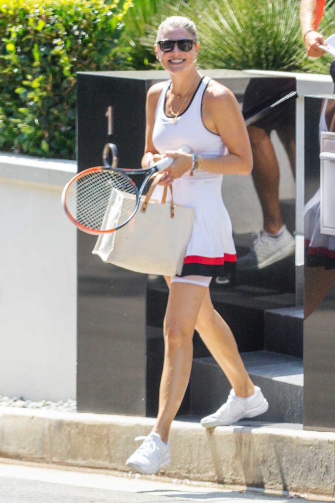 Amanda Kloots in a White Dress