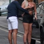 Belle Hassan in a Black Shorts Was Seen Out with Rudi Hewitt in London
