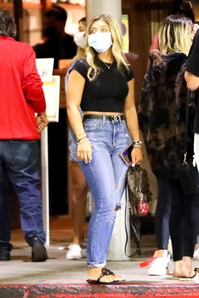 Gia Giudice in a Blue Ripped Jeans