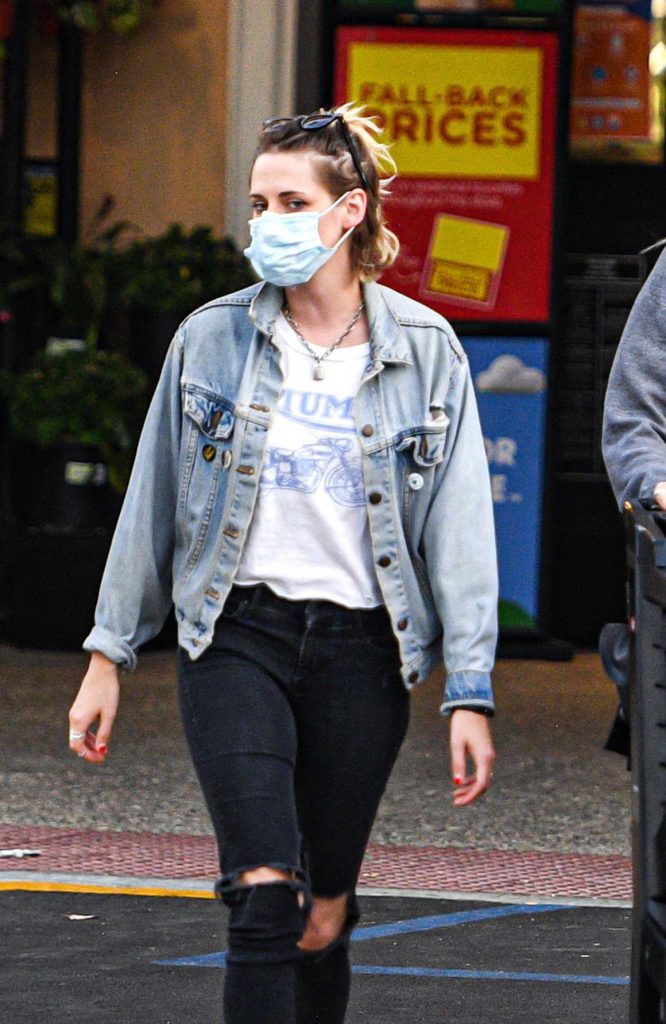 Kristen Stewart in a Denim Jacket