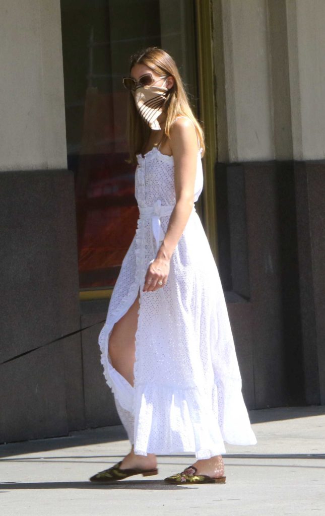 Olivia Palermo in a White Dress