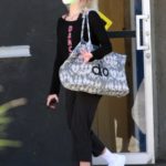 Peta Murgatroyd in a Protective Mask Leaves the Dance Studio in Los Angeles