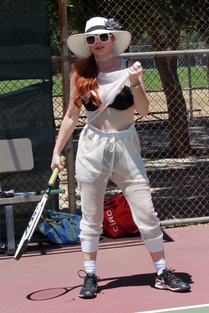 Phoebe Price in a See-Through Outfit