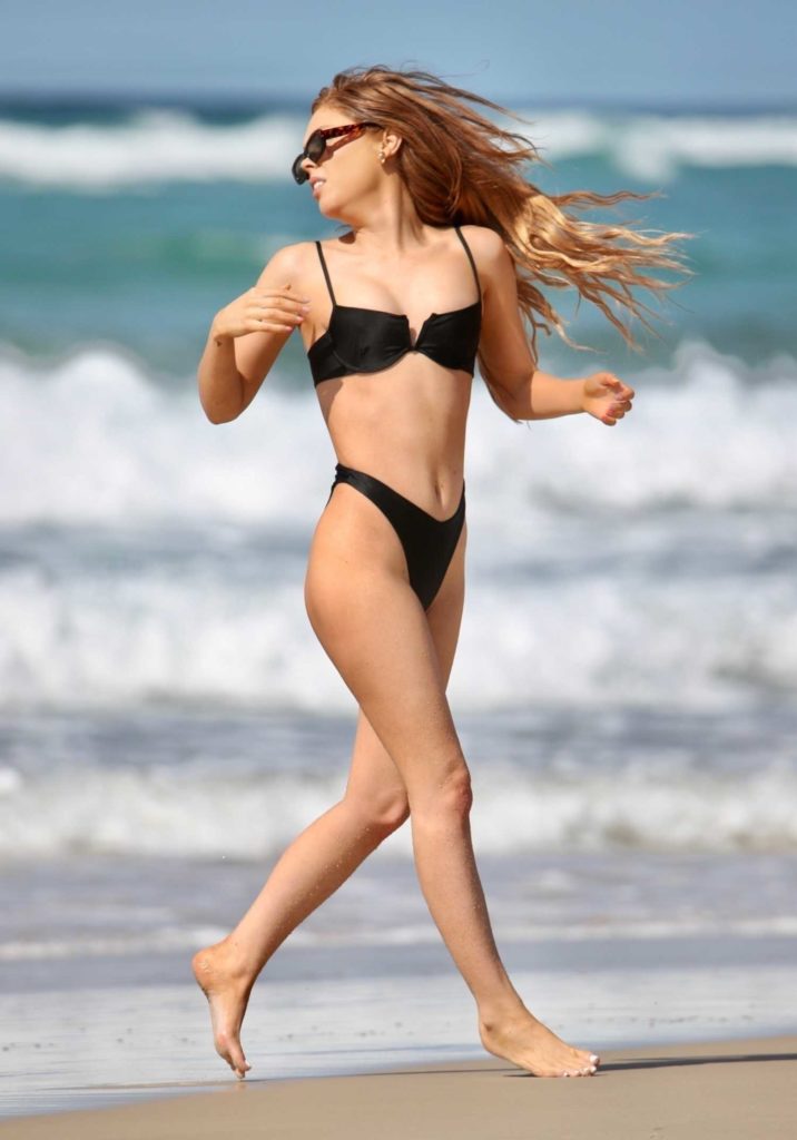 Zoe-Clare McDonald in a Black Bikini