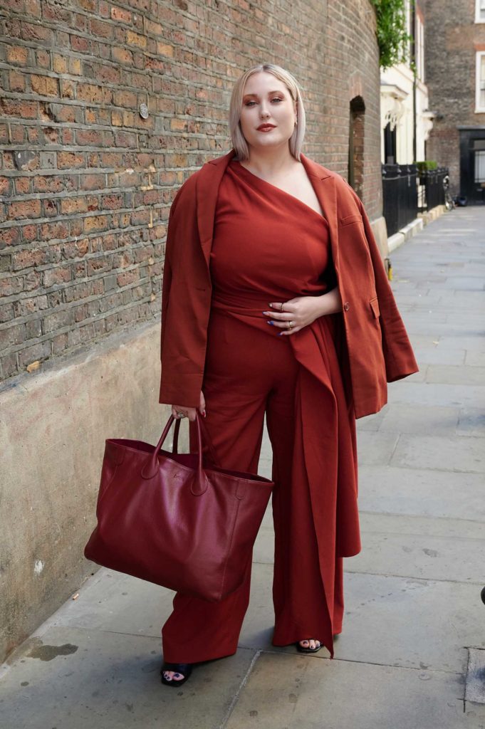 Hayley Hasselhoff in a Red Suit