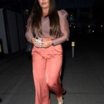 Lauren Goodger in a Pink Track Pants Enjoys a Night out at Menagerie in Manchester