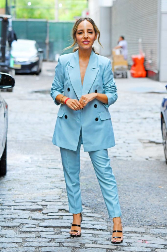 Lilliana Vazquez in a Light Blue Suit