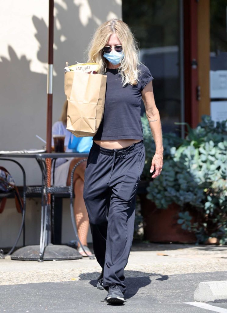 Meg Ryan in a Protective Mask