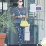 Rebecca Romijn in a Protective Mask Stops by the Dry Cleaners in Calabasas