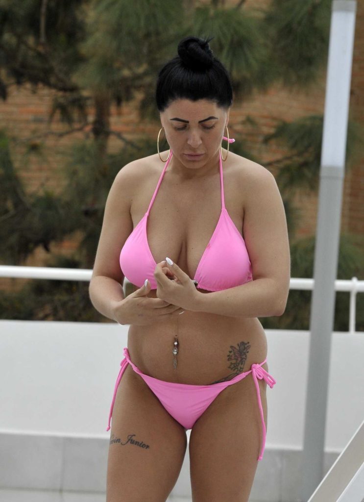 Simone Reed in a Pink Bikini