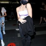 Charli D’Amelio in a Black Protective Mask Arrives at BOA Steakhouse in West Hollywood