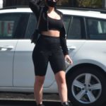 Charli XCX in a Black Sports Bra Was Seen Out in Los Feliz