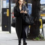 Christine Lampard in a Black Coat Was Seen Out in London