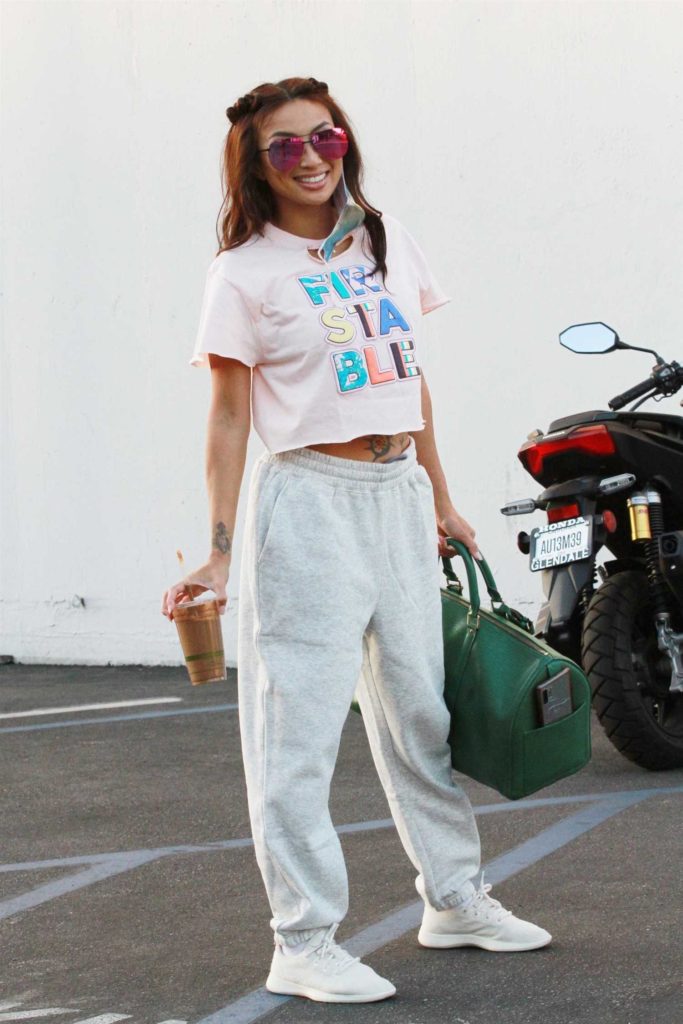 Jeannie Mai in a White Sneakers
