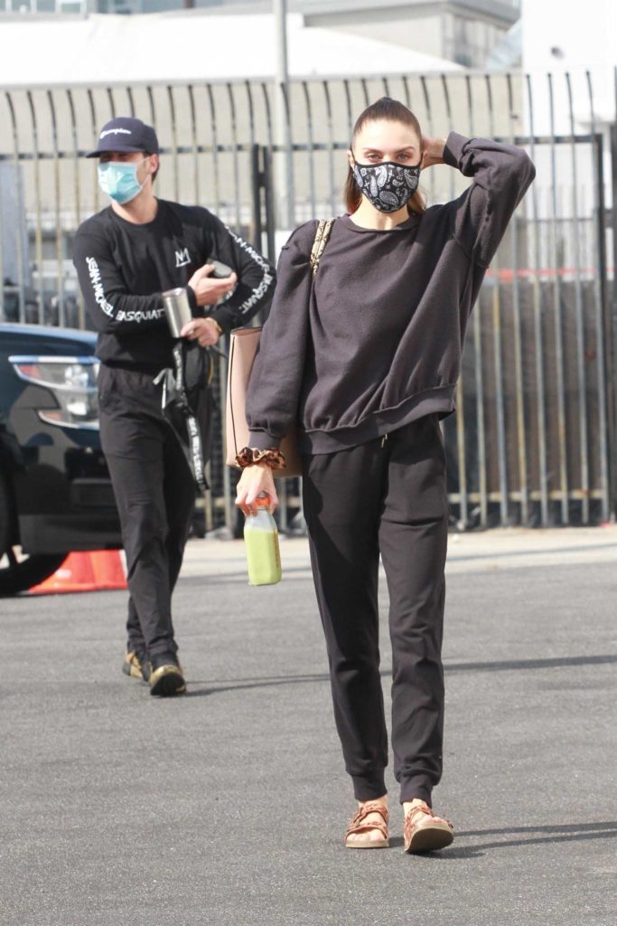 Jenna Johnson in a Protective Mask