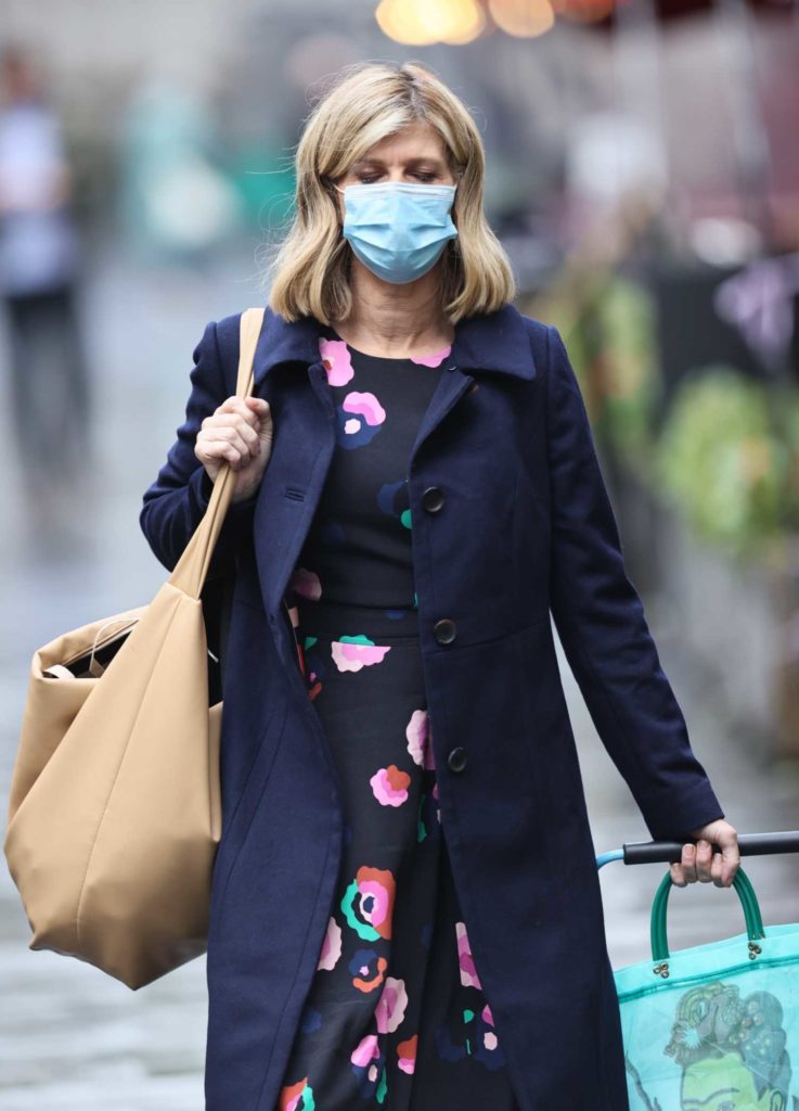 Kate Garraway in a Protective Mask