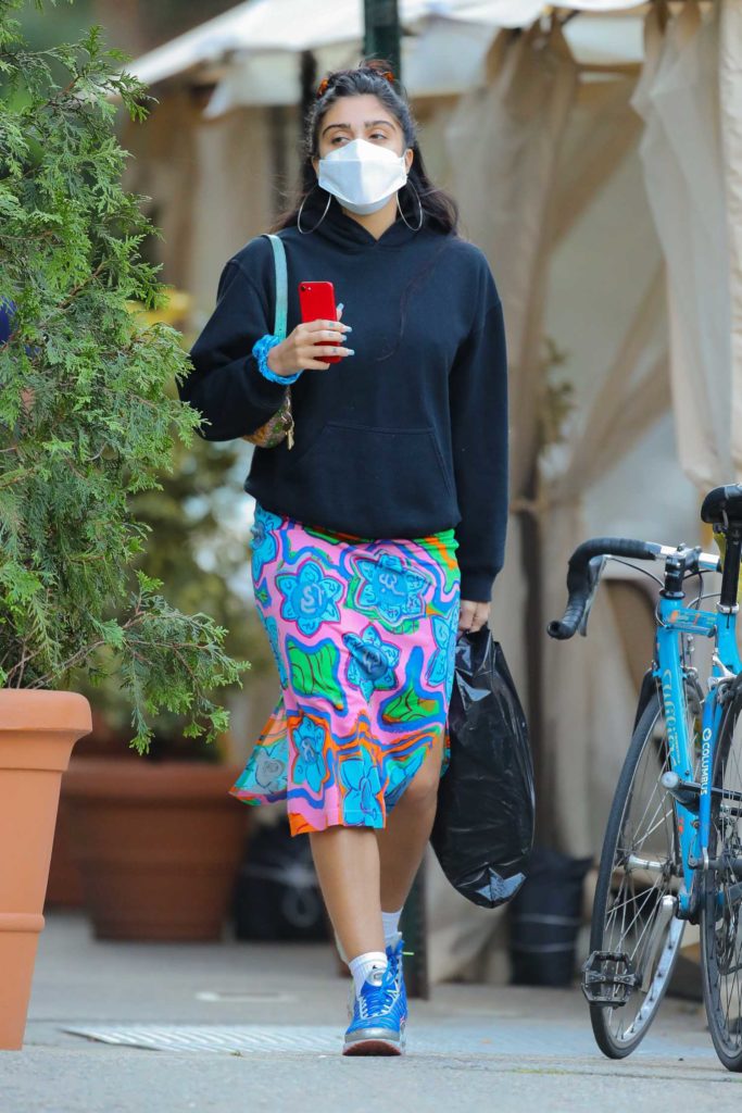 Lourdes Leon in a Protective Mask